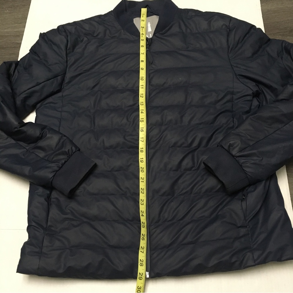 RAINS Mens Trekker Puffer Waterproof Jacket Full Zip Dark Blue Size M/L  EUC - Picture 8 of 10